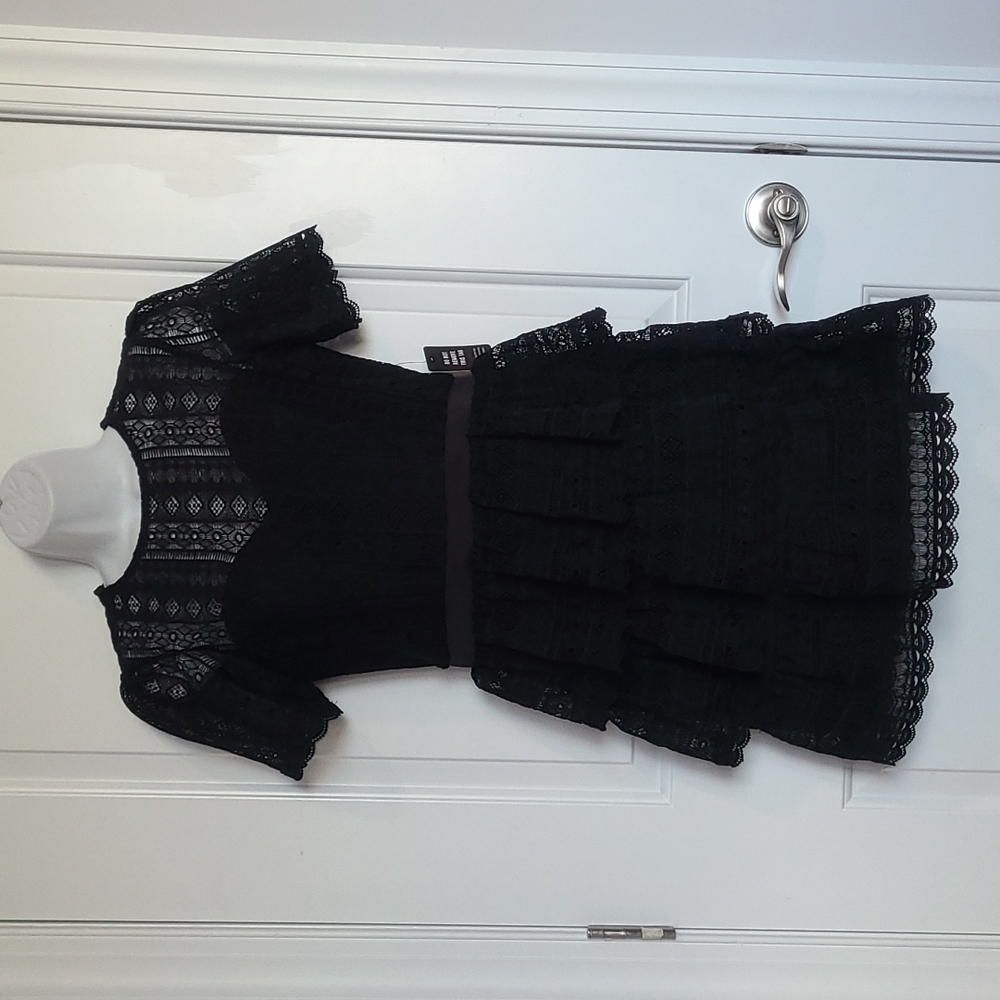 Express Lace Tiered Dress